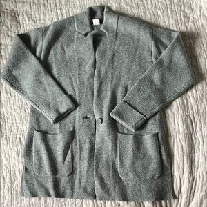 Talbots Gray Wool Blend Coat, Size S